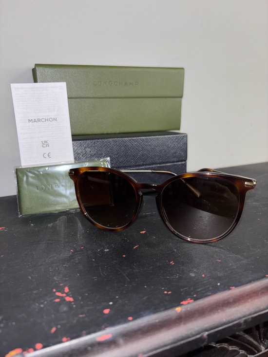 Longchamp Accessories - Longchamp LO646S Sunnies in Havana with Case NIB